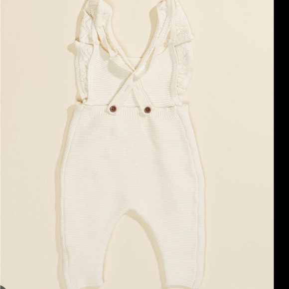 Tullabee Ruffle Knit Overalls - Picture 2 of 7